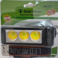 GOLDDİLVER GS 225 ÇOK FONKSİYONLU KAFA FENERİ 10W