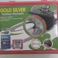 GOLDSİLVER  GS800 ŞARJLI KAFA FENERİ GÜNEŞ PANELLİ