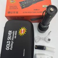 GOLDSİLVER GS4900 80W ZUMLU ŞARJLI EL FENERİ