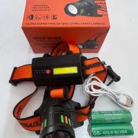 GOLDSİLVER GS590 60W ŞARJLI ZUMLU KAFA FENERİ