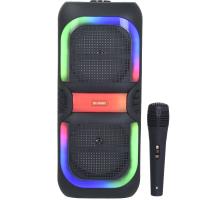 MS Bluetooth ve USB Girişli 2X8 İnch Şarjlı Işıklı Müzik Sistemi MS-2039 BT