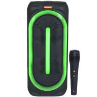 MS Bluetooth ve USB Girişli 2X8 İnch Şarjlı Işıklı Müzik Sistemi MS-2038 BT