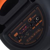O8K Bluetooth ve USB Girişli 2X8 İnch Şarjlı Işıklı 1 El Mikrofonlu Müzik Sistemi BT-8810