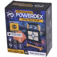 POWERDEX 10W Radyolu Solar Şarjlı Projektör Set PD-7070