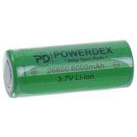 POWERDEX 6000 Mah 3,7V 26650 Li-ion Pil PD-26650-6000