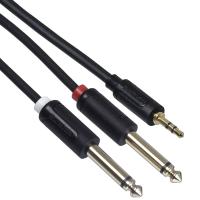 S.WIELER 2*6.3 mm Mono - 3.5 mm Stereo Kablo Uzunluğu: 3 Metre SM2S-3M