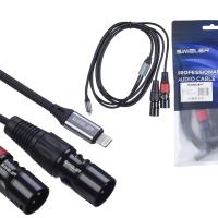 S.WIELER İphone - 2*Xlr Erkek Kablo Uzunluğu: 2 Metre Sİ2X-2M