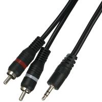TUNEX 3,5 Mm ERKek 2 X RCA ERKek 1,5 Mt Kablo  AL-150