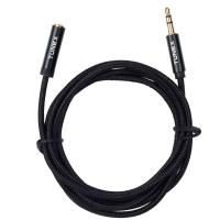 TUNEX 3,5 Mm ERKek 3,5 Mm Dişi İpek Örgü 1,5 Mt Kulaklık Uzatma TNX-1001