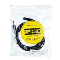 TUNEX 3,5 Mm ERKek 3,5 Mm Dişi İpek Örgü 1,5 Mt Kulaklık Uzatma TNX-1001