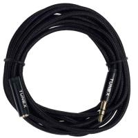 TUNEX 3,5 Mm ERKek 3,5 Mm Dişi İpek Örgü 3 Mt Kulaklık Uzatma TNX-1003
