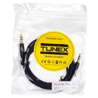 TUNEX 3,5 Mm ERKek 3,5 Mm ERKek İpek Örgü 1,5 Mt Aux Kablo TNX-2023