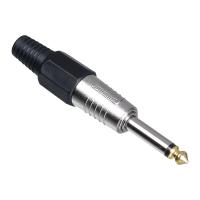 TUNEX Black 6,3 Mm ERKek Mono Metal Jak  TNX-4815-E BK