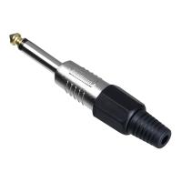 TUNEX Black 6,3 Mm ERKek Mono Metal Jak  TNX-4815-E BK