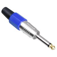 TUNEX Blue 6,3 Mm ERKek Mono Metal Jak  TNX-4815-E BL
