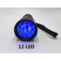 Ultraviyole Fener, Mor Işık Fener 12 LED , 395 Nm Uv Fener